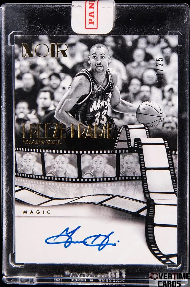 2024-25 Panini Noir Grant Hill Freeze Frame Signatures Gold #FFS-GHL card image