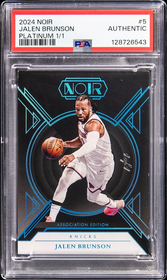 2024-25 Panini Noir Jalen Brunson Platinum #5 card image