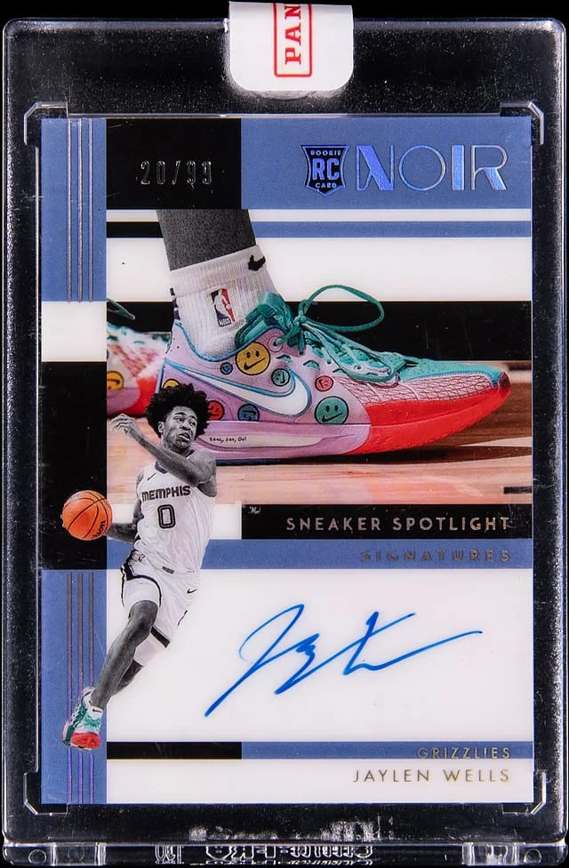 2024-25 Panini Noir Jaylen Wells Sneaker Spotlight Signatures #SSS-WEL card image