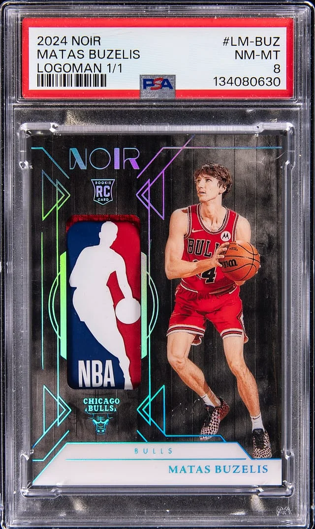 2024-25 Panini Noir Matas Buzelis Logoman #LM-BUZ card image