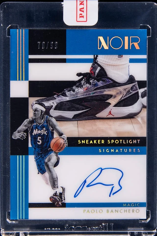 2024-25 Panini Noir Paolo Banchero Sneaker Spotlight Signatures #SSS-PBA card image