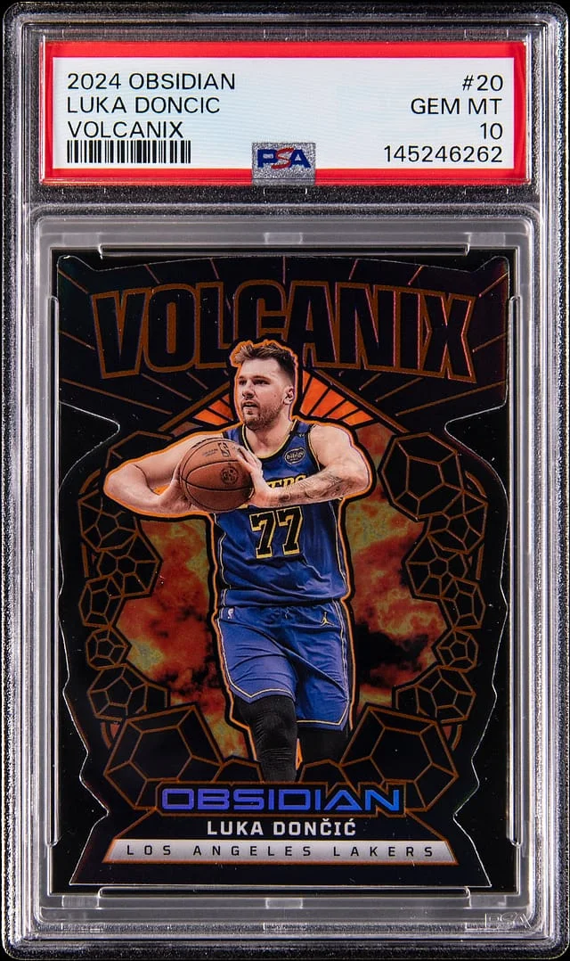 2024-25 Panini Obsidian Luka Doncic Volcanix #20 card image