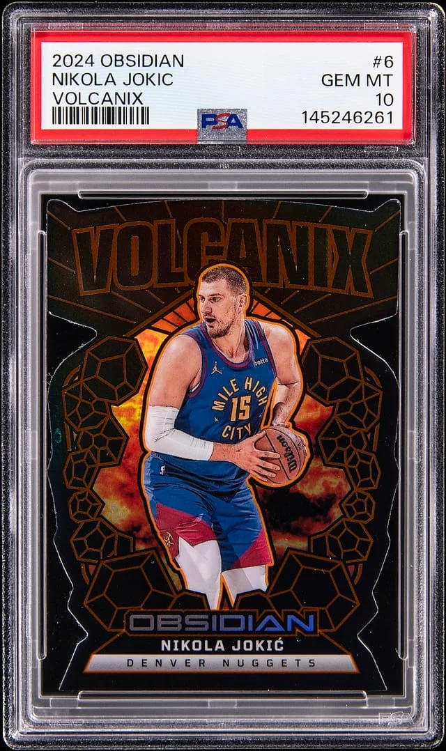 2024-25 Panini Obsidian Nikola Jokic Volcanix #6 card image