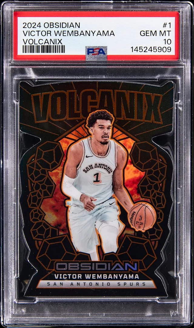 2024-25 Panini Obsidian Victor Wembanyama Volcanix #1 card image