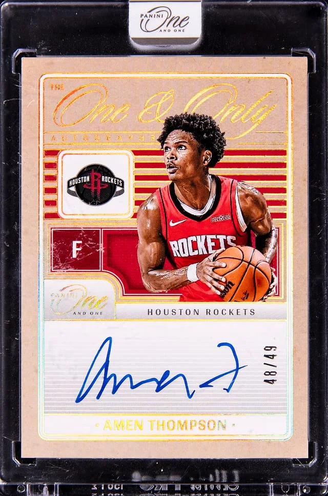 2024-25 Panini One and One Amen Thompson The One and Only #OAO-AMN card image