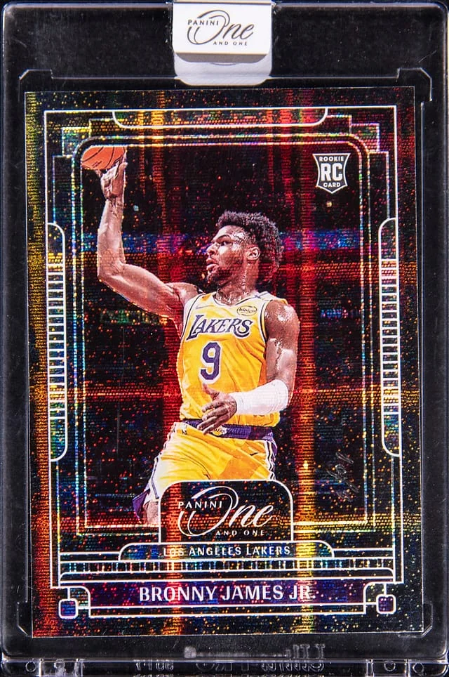 2024-25 Panini One and One Bronny James - Panini Encased Black #108 card image
