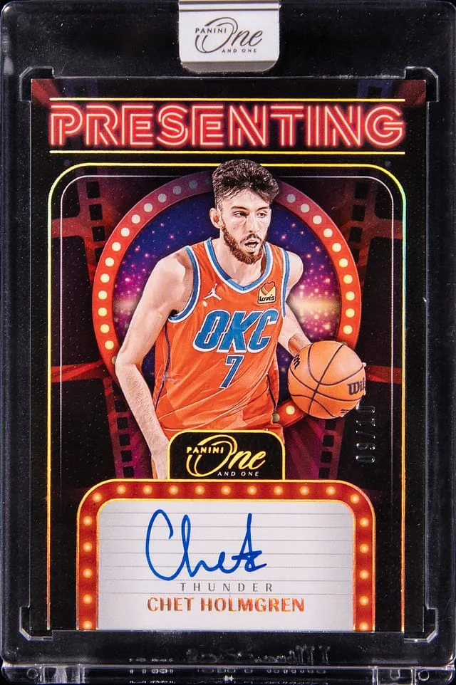 2024-25 Panini One and One Chet Holmgren Presenting #PS-HOL card image