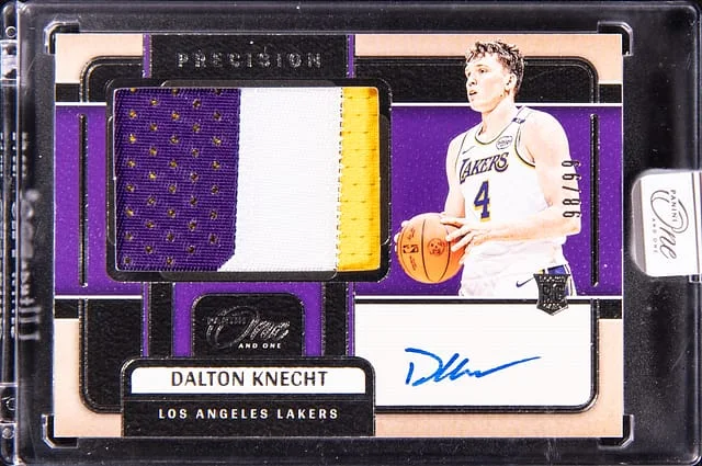 2024-25 Panini One and One Dalton Knecht Precision Jersey Autograph #PJA-KNE card image