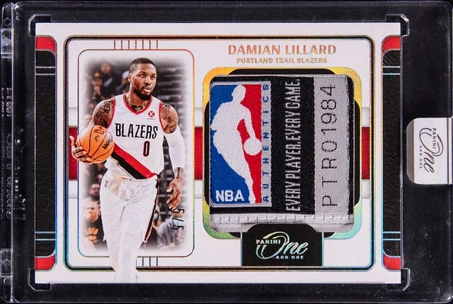 2024-25 Panini One and One Damian Lillard Laundry Tags #Lau-LIL card image