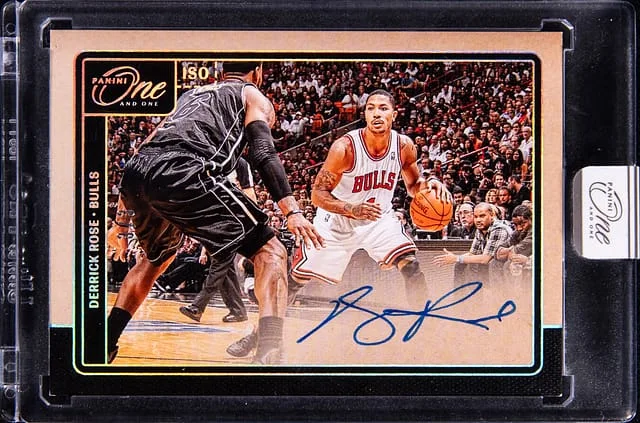 2024-25 Panini One and One Derrick Rose Iso FOTL #ISO-ROS card image