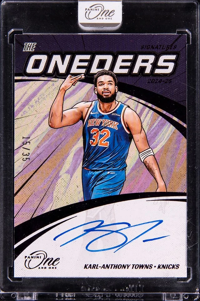 2024-25 Panini One and One Karl-Anthony Towns The Oneders Signatures #TOS-KAT card image