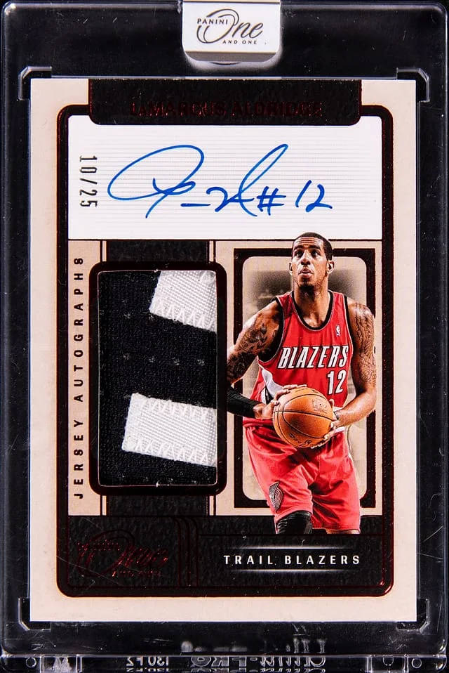 2024-25 Panini One and One LaMarcus Aldridge Jersey Autographs #JA-ALD card image