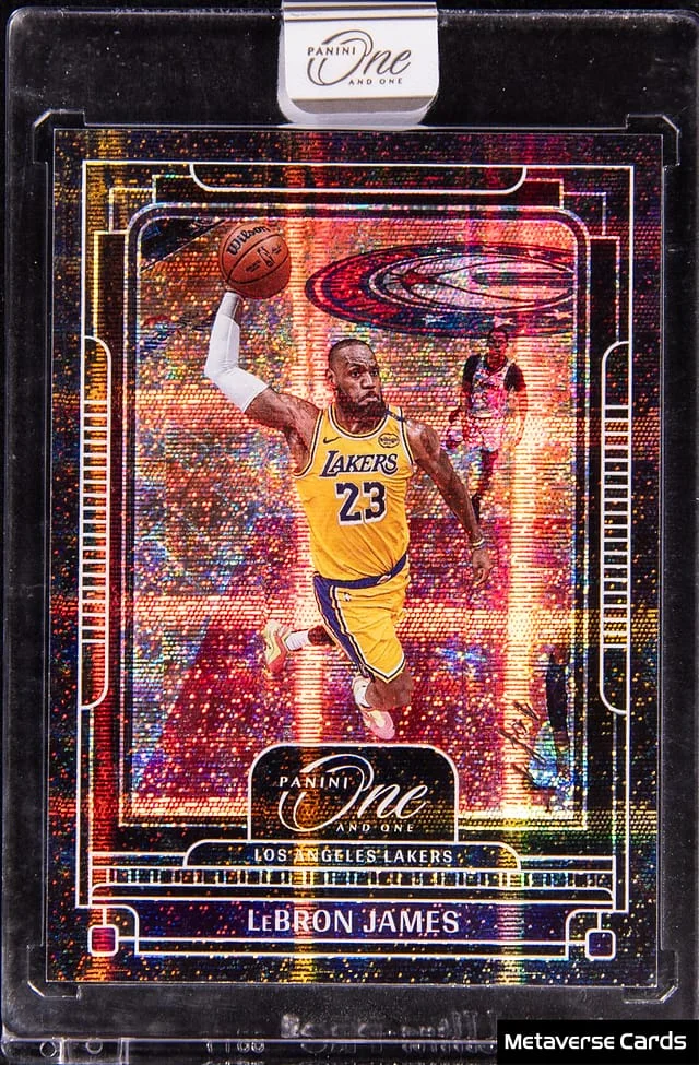 2024-25 Panini One and One LeBron James - Panini Encased Black #4 card image