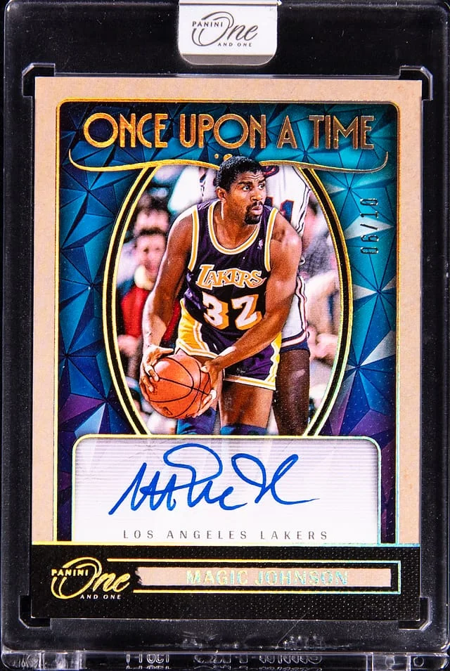 2024-25 Panini One and One Magic Johnson Once Upon A Time #OUT-MAG card image