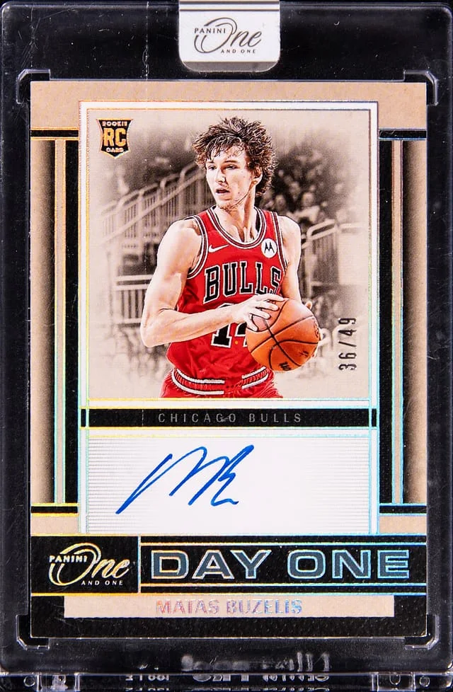 2024-25 Panini One and One Matas Buzelis Day One Signatures #DOS-BUZ card image