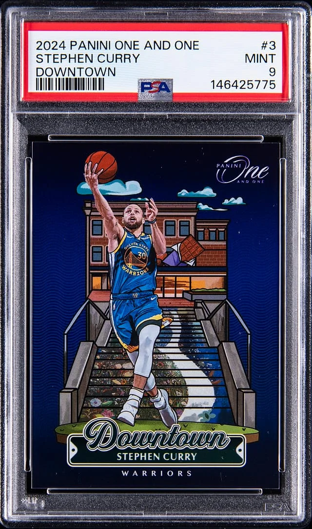 2024-25 Panini One and One Stephen Curry Downtown #3 card image