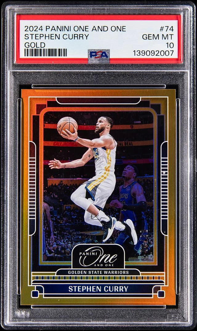 2024-25 Panini One and One Stephen Curry Gold #74 card image
