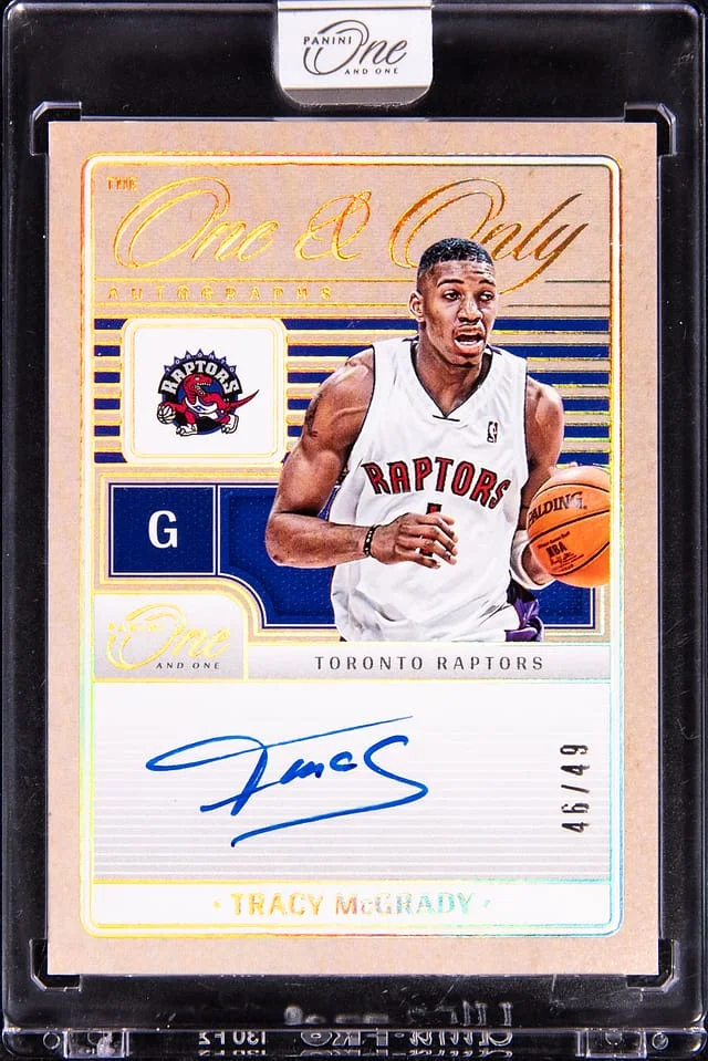 2024-25 Panini One and One Tracy McGrady One & Only #OAO-MCG card image