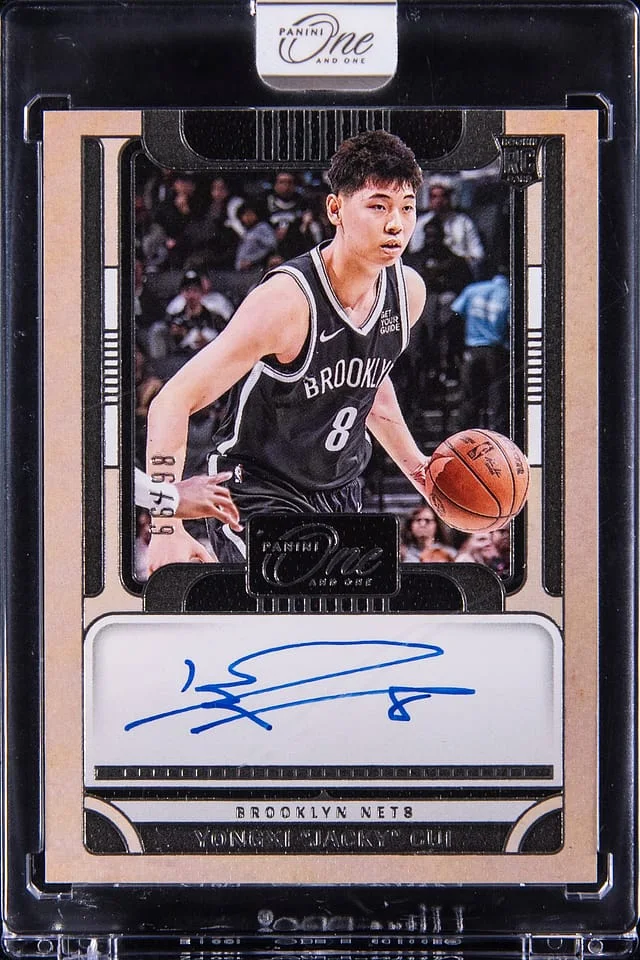 2024-25 Panini One and One Yongxi Jacky Cui Autograph #RA-CUI card image