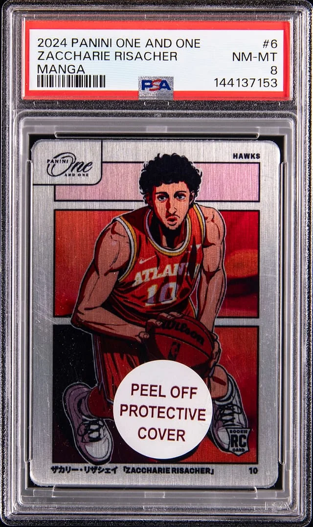 2024-25 Panini One and One Zaccharie Risacher Manga #6 card image