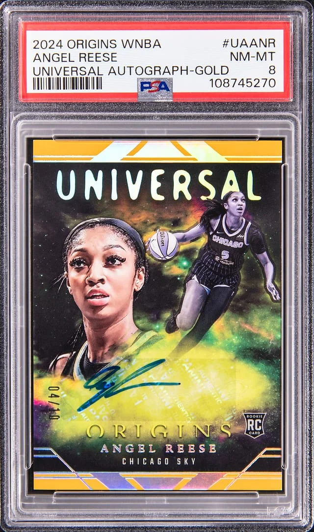2024-25 Panini Origins Angel Reese WNBA Universe Autograph Gold #UA-ANR card image