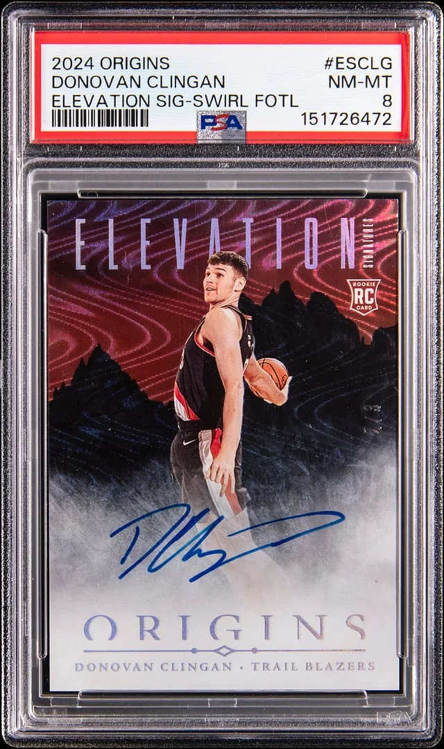 2024-25 Panini Origins Donovan Clingan Elevation Signature Swirl FOTL #ES-CLG card image