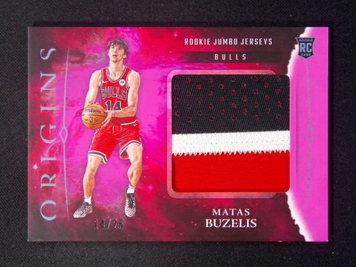 2024-25 Panini Origins Matas Buzelis Rookie Jumbo Jerseys #RJJ-MBZ card image