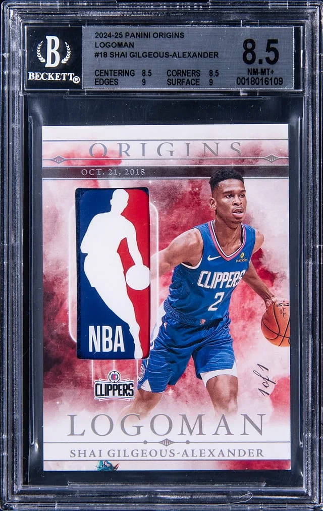 2024-25 Panini Origins Shai Gilgeous-Alexander Patch Card - Logoman Patch From Year #18 card image