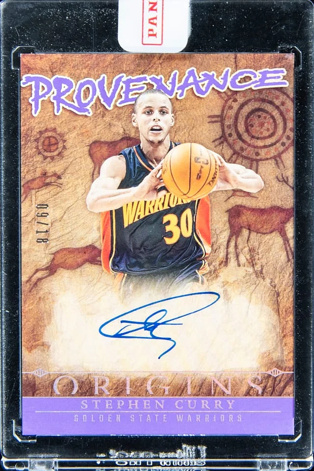 2024-25 Panini Origins Stephen Curry Provenance Autographs Purple #PA-CUR card image