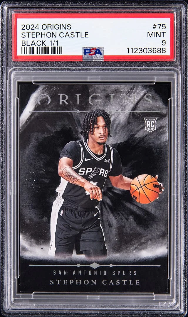 2024-25 Panini Origins Stephon Castle Black #75 card image