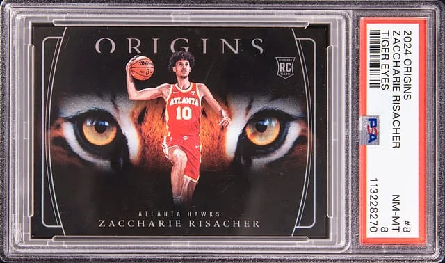 2024-25 Panini Origins Zaccharie Risacher Tiger Eyes #8 card image