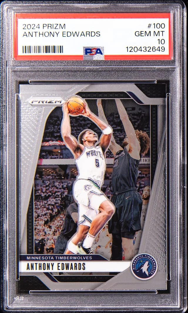 2024-25 Panini Prizm Anthony Edwards #100 card image