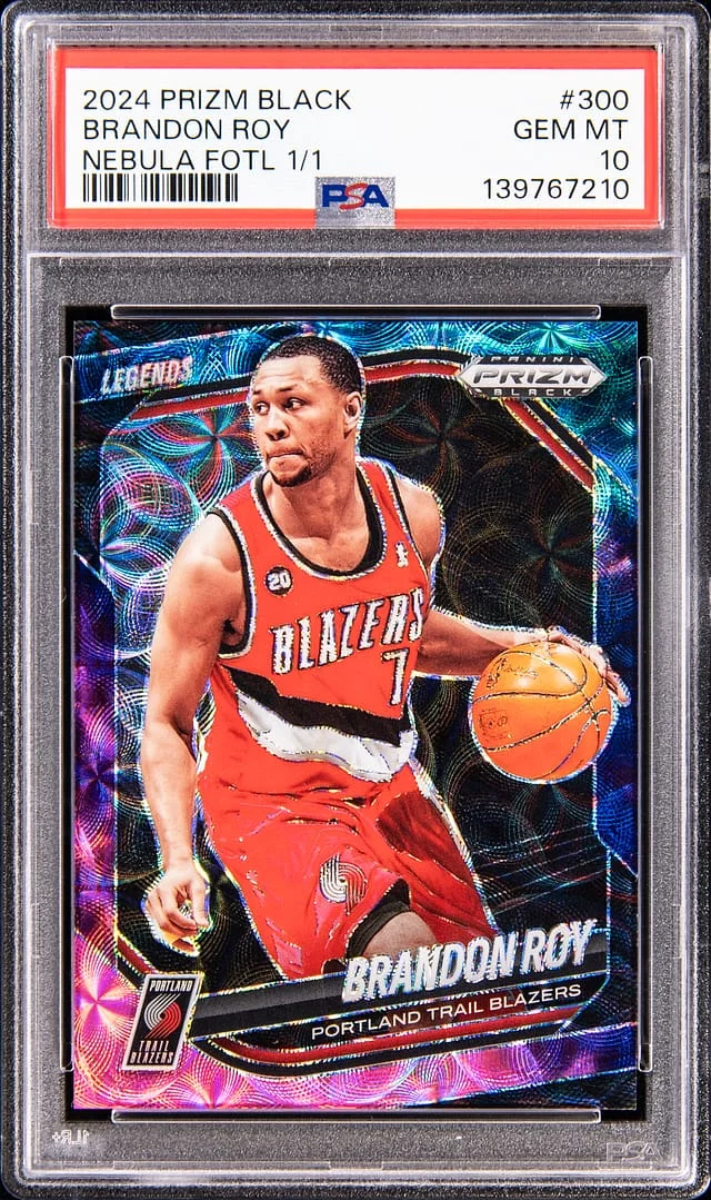 2024-25 Panini Prizm Brandon Roy Black Nebula 1st Off the Line (FOTL) #300 card image