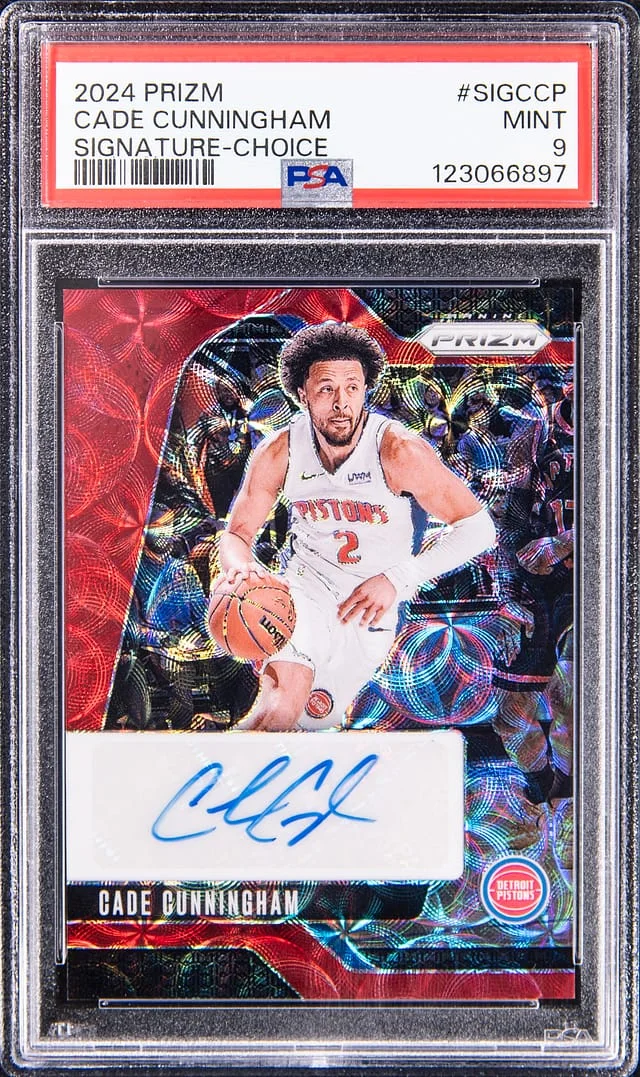 2024-25 Panini Prizm Cade Cunningham Signature Choice #SIG-CCP card image