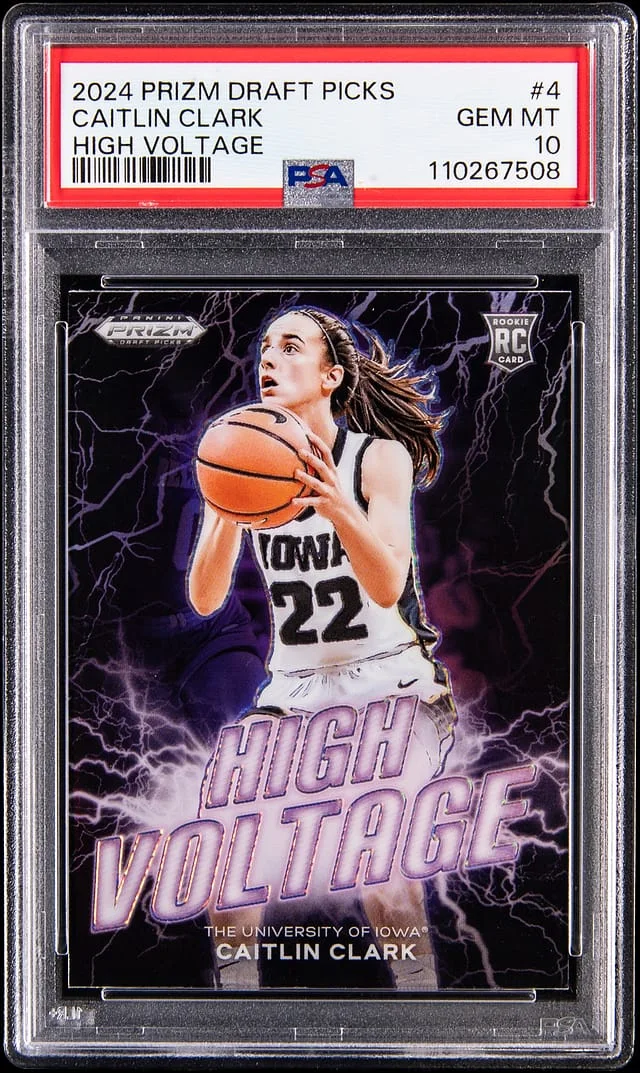 2024-25 Panini Prizm Caitlin Clark High Voltage #4 card image