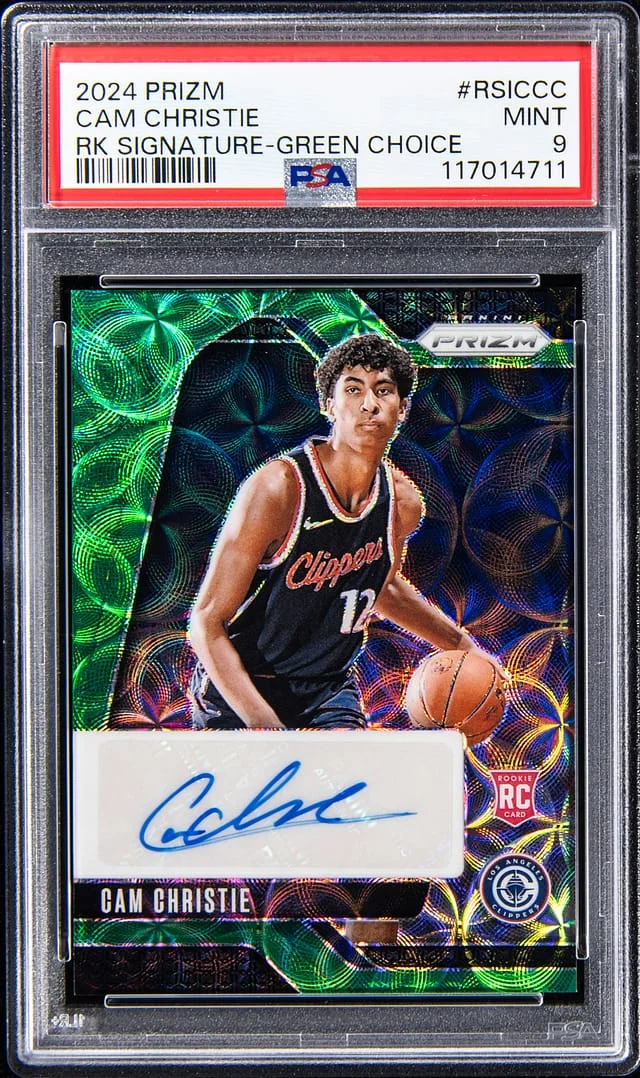 2024-25 Panini Prizm Cam Christie Signature Green Choice #RSICCC card image