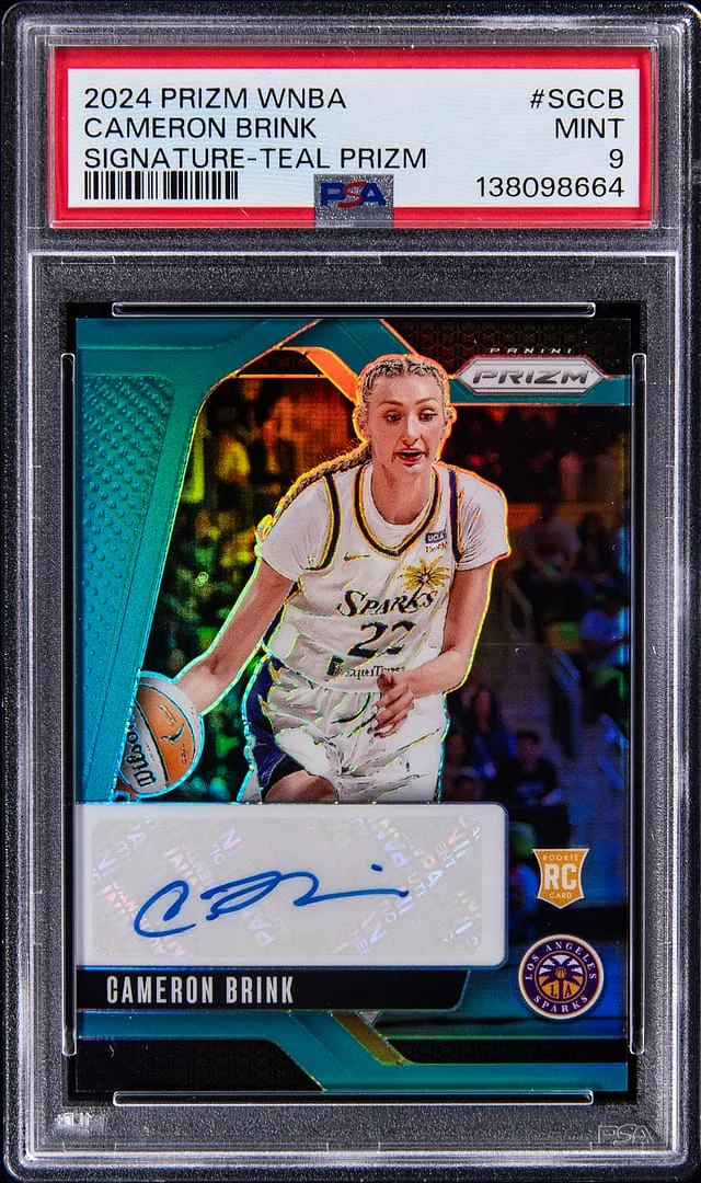 2024-25 Panini Prizm Cameron Brink WNBA Signature Teal #SG-CB card image