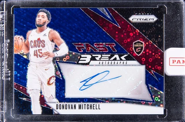 2024-25 Panini Prizm Donovan Mitchell Fast Break Autographs #FB-DMC card image