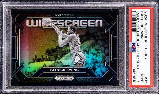 2024-25 Panini Prizm Draft Picks Patrick Ewing Widescreen Black Prizm #15 card image