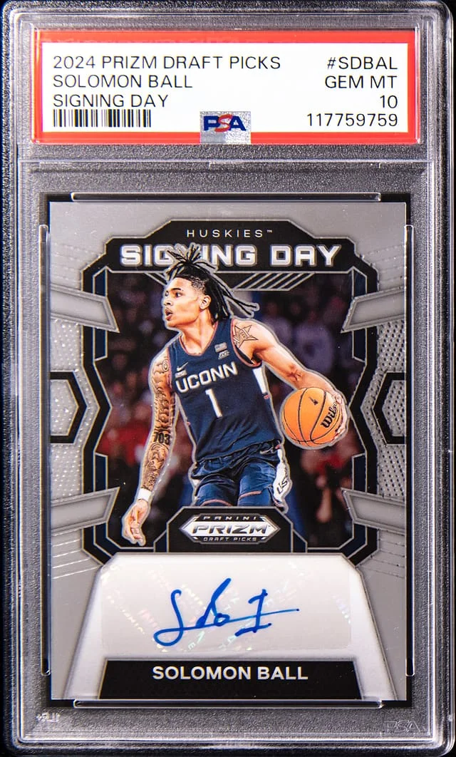 2024-25 Panini Prizm Draft Picks Solomon Ball Signing Day #SD-BAL card image