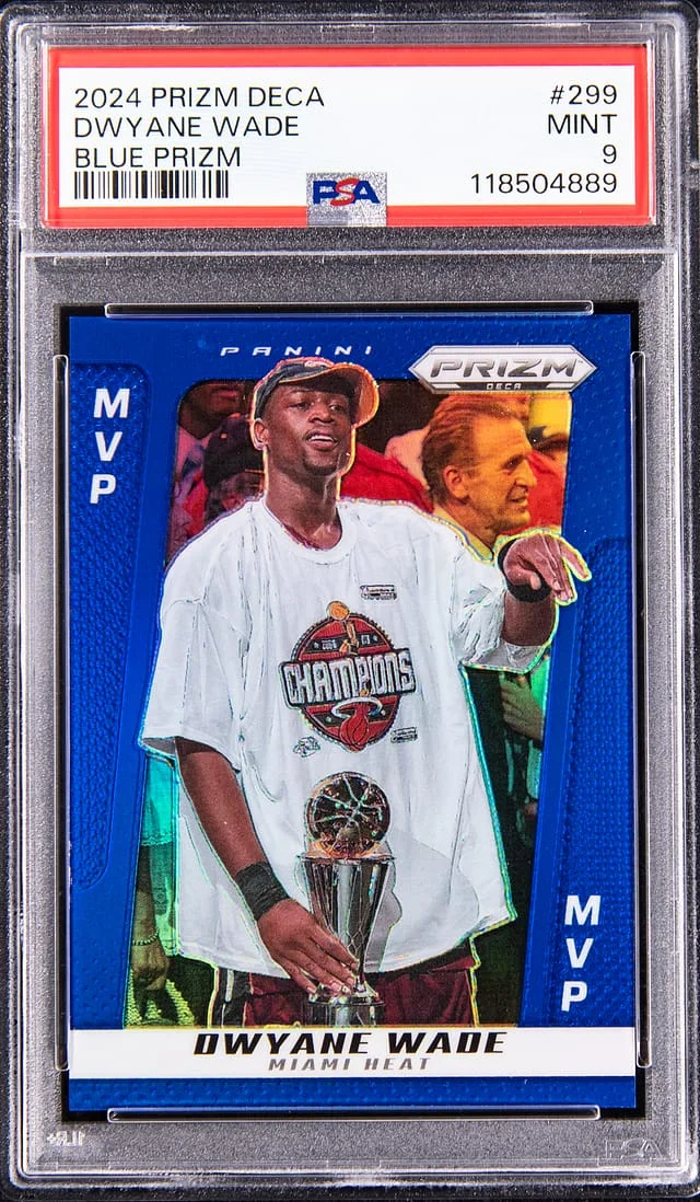 2024-25 Panini Prizm Dwyane Wade Deca Blue Prizm #299 card image