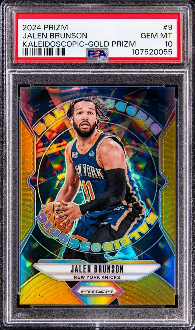 2024-25 Panini Prizm Jalen Brunson Kaleidoscopic Gold Prizm #9 card image