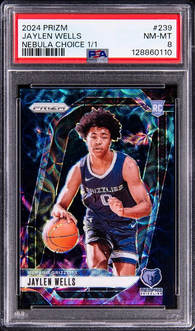 2024-25 Panini Prizm Jaylen Wells Nebula Choice #239 card image