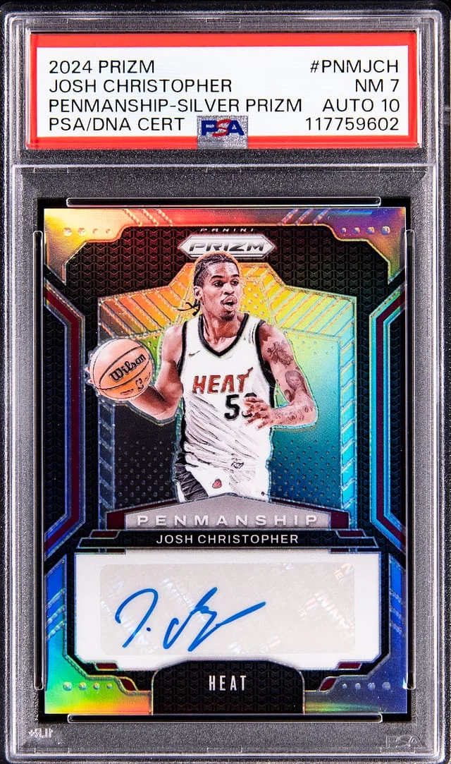 2024-25 Panini Prizm Josh Christopher Penmanship Silver Prizm #PNM-JCH card image