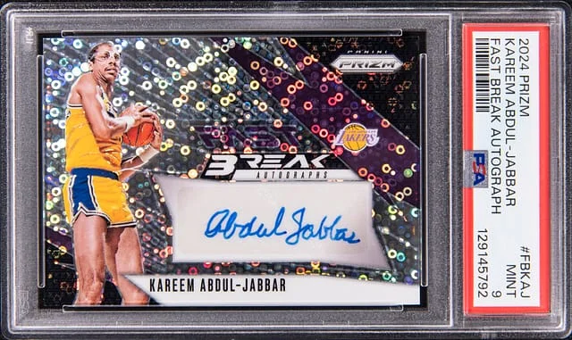 2024-25 Panini Prizm Kareem Abdul-Jabbar Fast Break Autograph #FB-KAJ card image