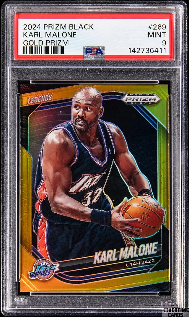 2024-25 Panini Prizm Karl Malone Black Gold Prizm #269 card image