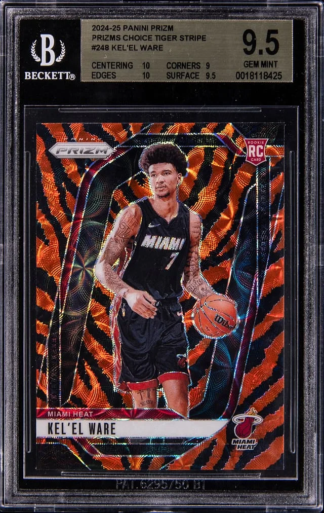 2024-25 Panini Prizm Kel'el Ware Prizms Choice Tiger Stripe #248 card image