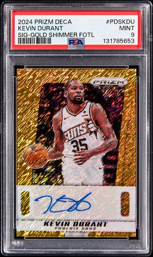 2024-25 Panini Prizm Kevin Durant Deca Signatures #PDS-KDU card image