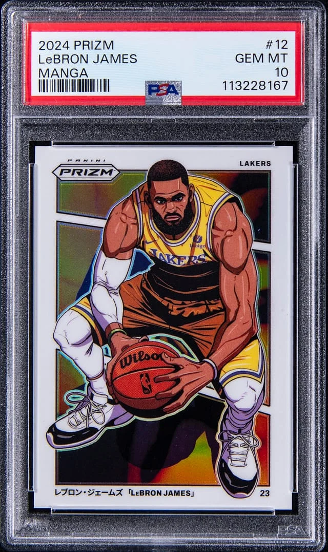 2024-25 Panini Prizm LeBron James Manga #12 card image
