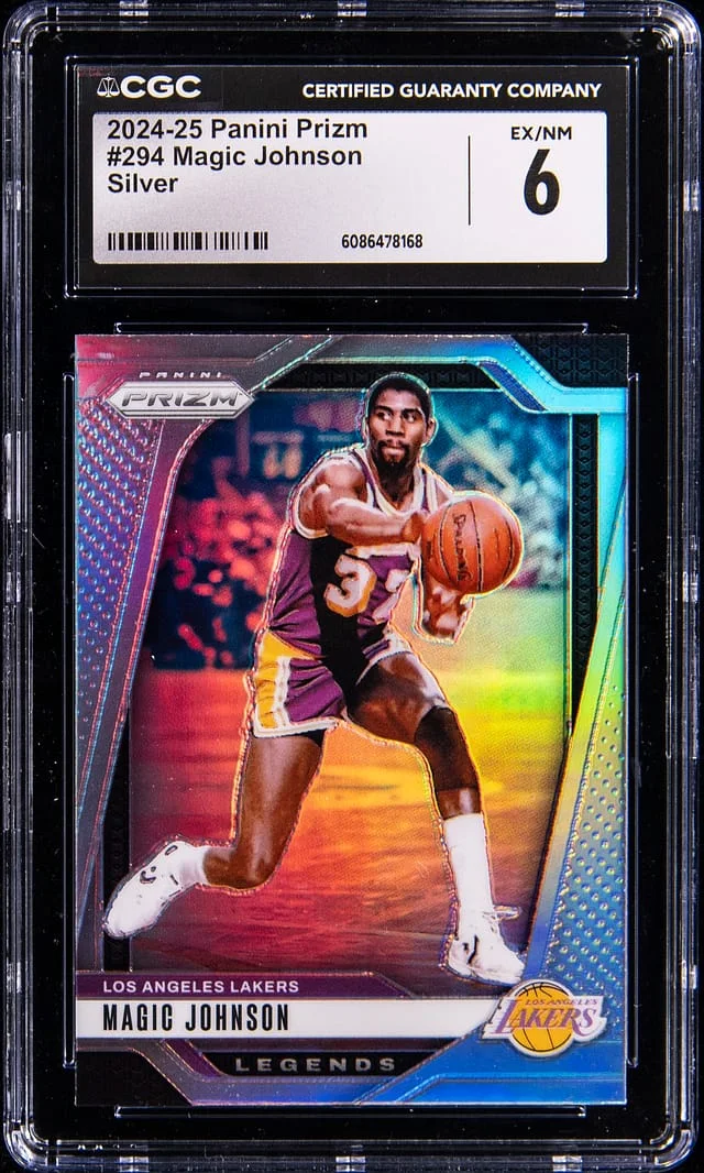 2024-25 Panini Prizm Magic Johnson Silver #294 card image
